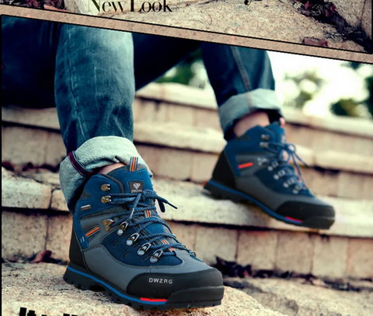 2026 Men Outdoor Ankle Boots Waterproof Sports Shoes Mountain Climbing Classic Footwear Leather Sneakers Hiking Boots Fashion