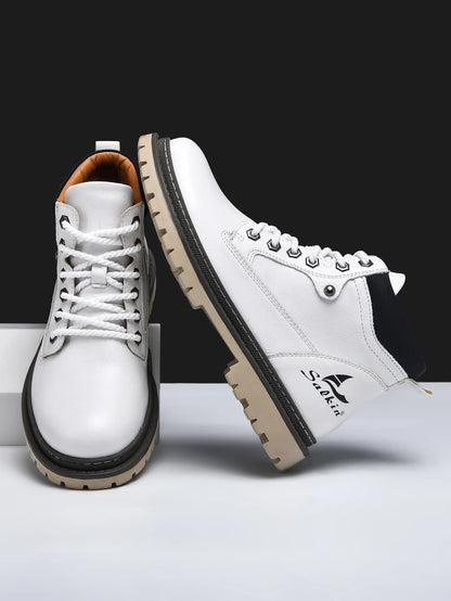 Handmade Men Boots Autumn Outdoor Hiking Boots Ankle Winter Leather Shoes Sneakers Hombres Botas High Top Footwear Anti Slip