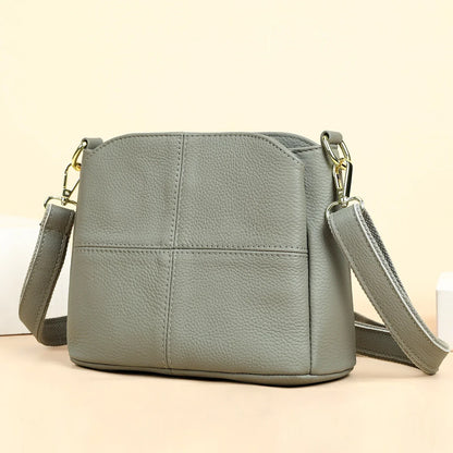Genuine Leather Women Underarm Bag Versatile Shoulder Handbag Luxury Cowhide Female Crossbody Bag