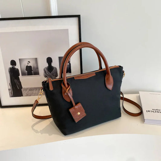 Fashion Casual Women'S Tote Bag Waterproof Nylon Shoulder Bag Commuting Handbag Crossbody Bag Large Capacity Women'S Bag