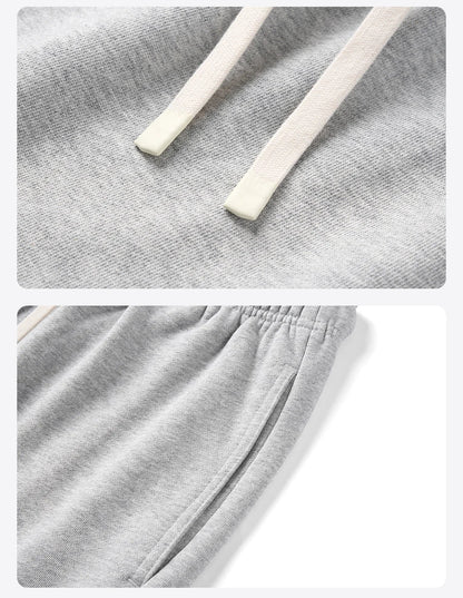 2025 Summer New Oversize 390gsm Drawstring Shorts Men  Raw  Hem Athletic Sports Runinng Shorts