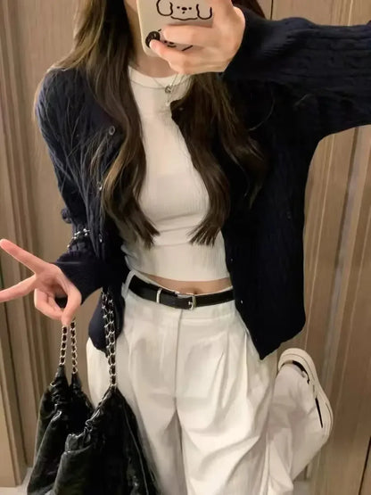 Summer White Jeans for Women Wide Leg High Waisted Straight Denim Pants Elegant Casual Female Jeans