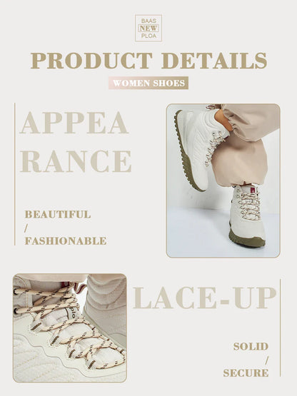 Winter Women Sneakers Plush Warm Snow Boots Non-Slip Waterproof Shoes Women Outdoor Boots Walking Shoes