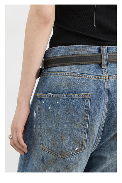 Women Jeans Loose Casual New Retro High Waisted Straight Leg Wide Leg Denim Pants Female Trousers Summer 2025