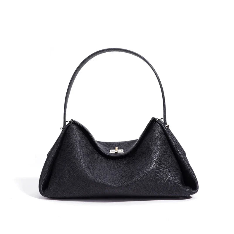 Minimalist Lady Soft Genuine Leather Pillow Crossbody Bag Women's Convertible Shoulder Bags 2026 New Chic Solid Color Handbag