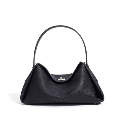 Minimalist Lady Soft Genuine Leather Pillow Crossbody Bag Women's Convertible Shoulder Bags 2026 New Chic Solid Color Handbag