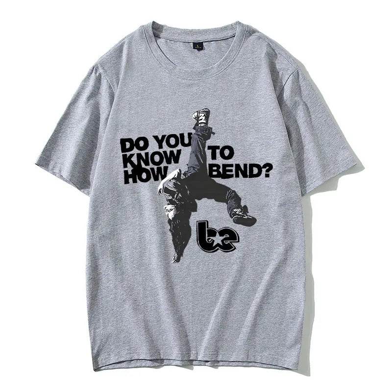 Hit Me Hard and Soft Do You Know To How Bend Same Style Print T-shirts Men Women Fashion Pop Music T Shirts Oversized T-shirt