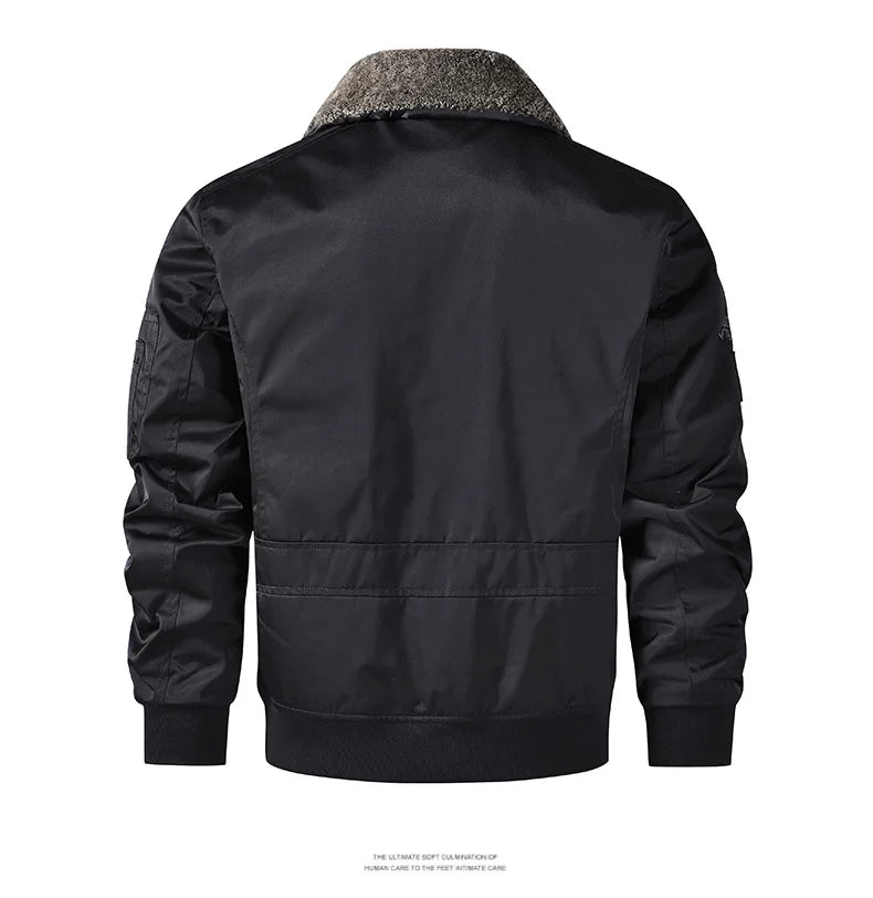 men's autumn winter thickened baseball uniform trendy coat Men's military fan jacket men MA-1 american overalls pilot jacket