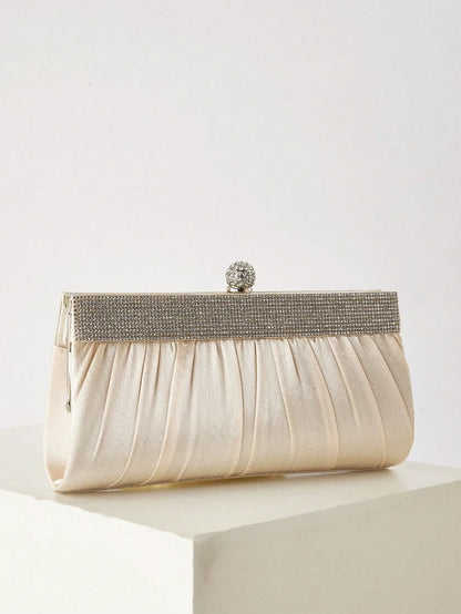 Fashionable, elegant, sparkling rhinestone women's clutch, evening bag, party bag, exquisite and charming ball banquet bag.
