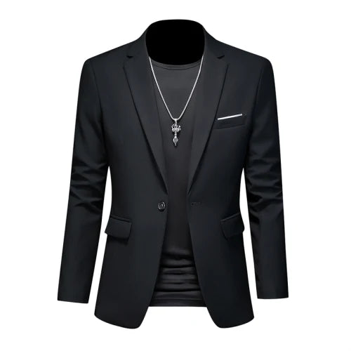 Plus Size 6XL-M Fashion Mens Solid Color Suit Jacket High Quality Business Slim Fit Casual Blazers Formal Social Wedding Tuxedo