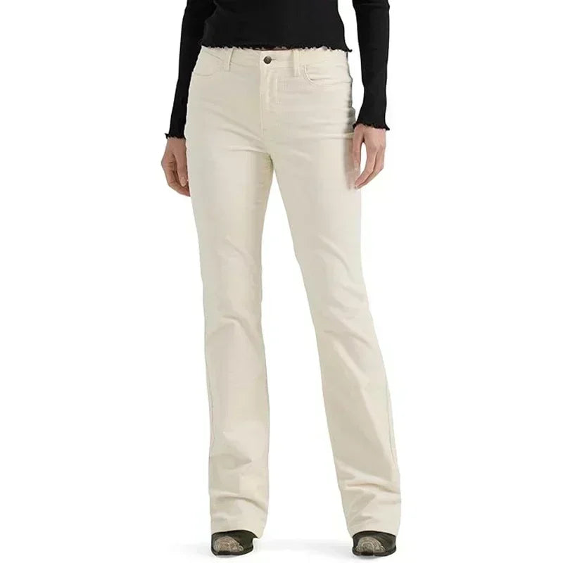 Girls Casual Loose Fit High Waisted Jeans Female Straight Leg Stretch Denim Pants Lady Comfortable Solid Basic Cheap Trousers