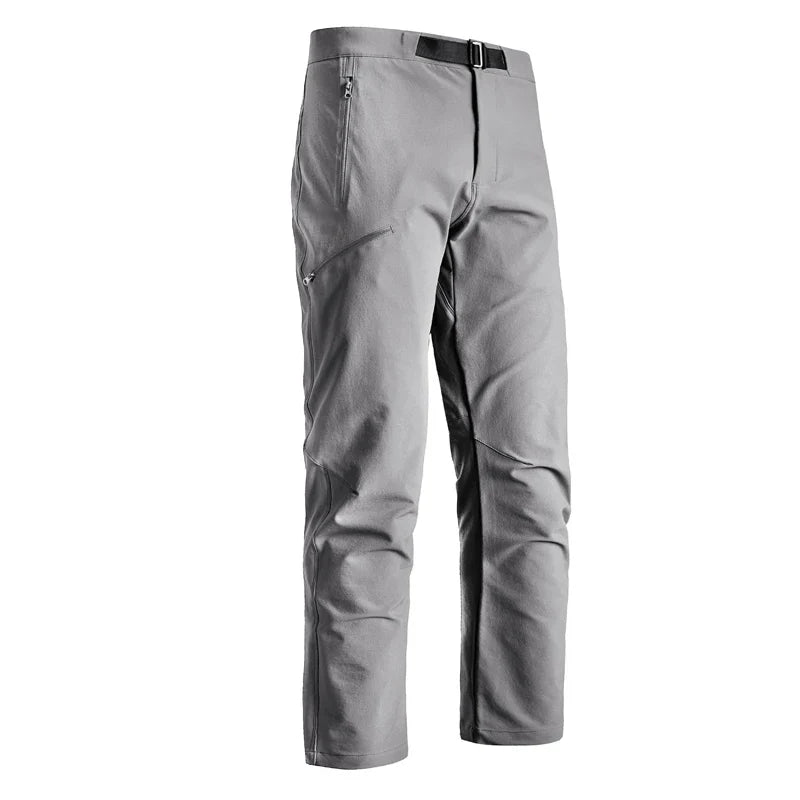 Male Hiking Pants Outdoor Waterproof Windproof Mountaineering Trousers Autumn With Belt Elasticity Fishing Cycling Cargo Pants
