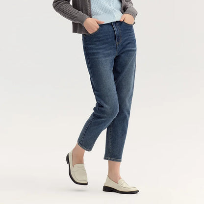 Jeans Women Minimalist Pants Autumn 2025 New Versatile Tapered Trousers