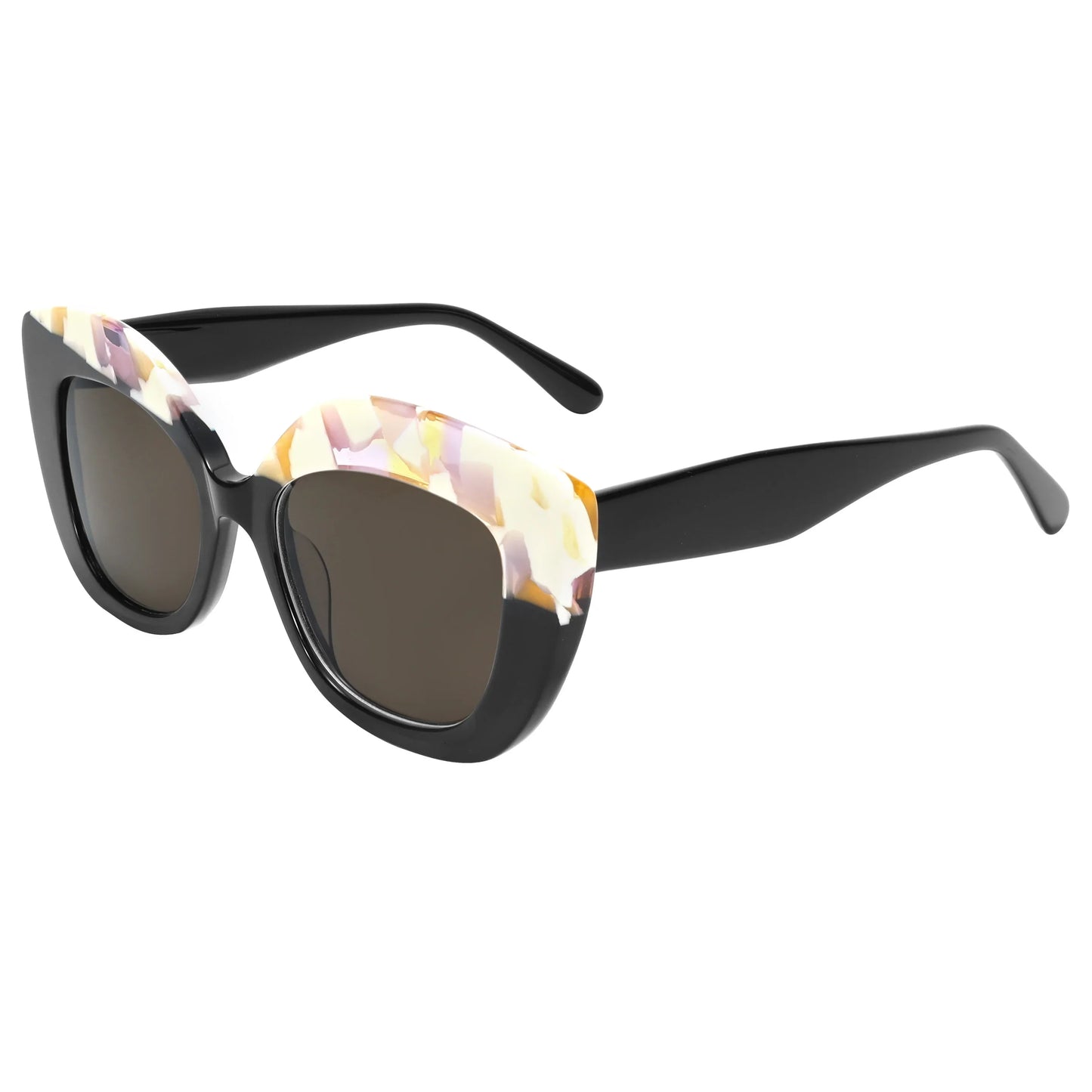 Young Fashion Sunglasses Retro Asymmetric Frame UV400 Square for Women Polarized Trendy Lightweight Street