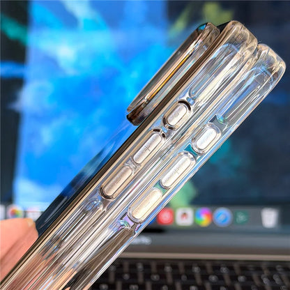 جراب صلب مغناطيسي شفاف أصلي Magsafe لهاتف iPhone 17Pro 16 15 17Pro Max مع زر كاميرا سعوي وغطاء شحن لاسلكي