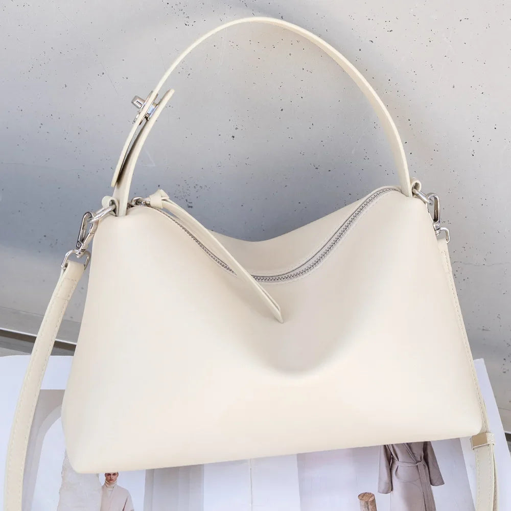 Genuine Grade Autumn Winter Big Boston Luxury Designer Tote Soft Matte Suede Leather Women Handbag Female Shoulder Crossbody Bag