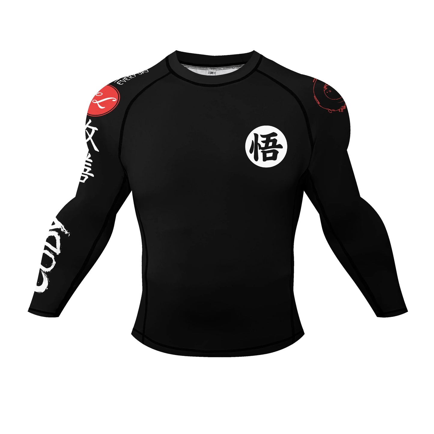 Popular Manufacturer Custom Sublimated Print Rashguard With Rubber Banding Hem Long Sleeves UV Sportswear Men Sport Gym T shirt