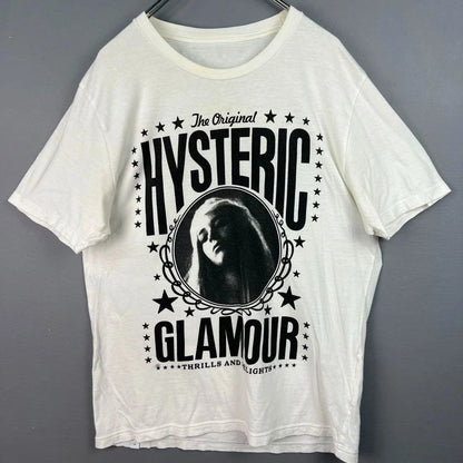 Hysteric Glamour 90s Retro Style Charcoal Reprint T Shirt for Men Women Y2k Graphic Short Sleeve Shirt Unisex Men Women Summer