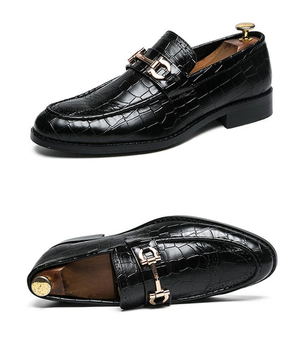 High Quality Casual Business Leather Shoes For Men Classic Social Leather Shoes Men Party Formal Loafers Men Dress Shoes Retro