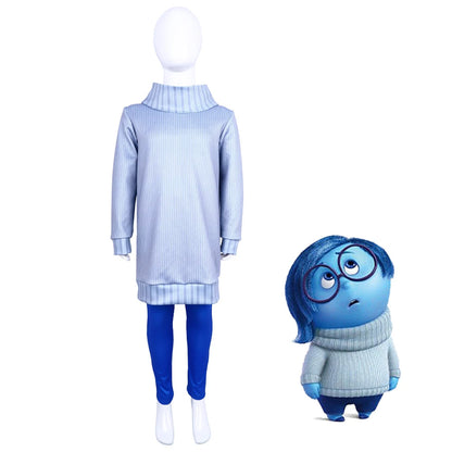 NewAnime Movie Inside Out Joy Cospaly Costume Joy Anger Fear Cos Outfits For Adult Halloween Stage Performance Costume