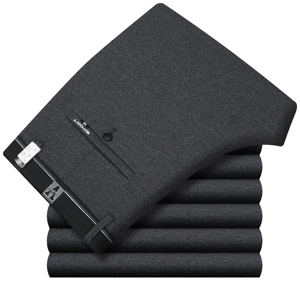 Mens Suit Pants Summer Thin Men Dress Pants Straight Business Office Mens Formal Pants Big Size Classic Trousers Male