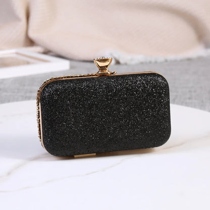 Rhinestone Women Bags Hollow Out Style Crystal Evening Bag Chain Shoulder Handbags Luxury Party Wedding Day Clutch Purse Handle