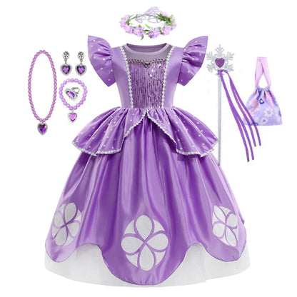 Sofia Costume the First Dress for Girls Princess Costumes Children Princess Dress Birthday Party Sophia Kids Prom Dresses