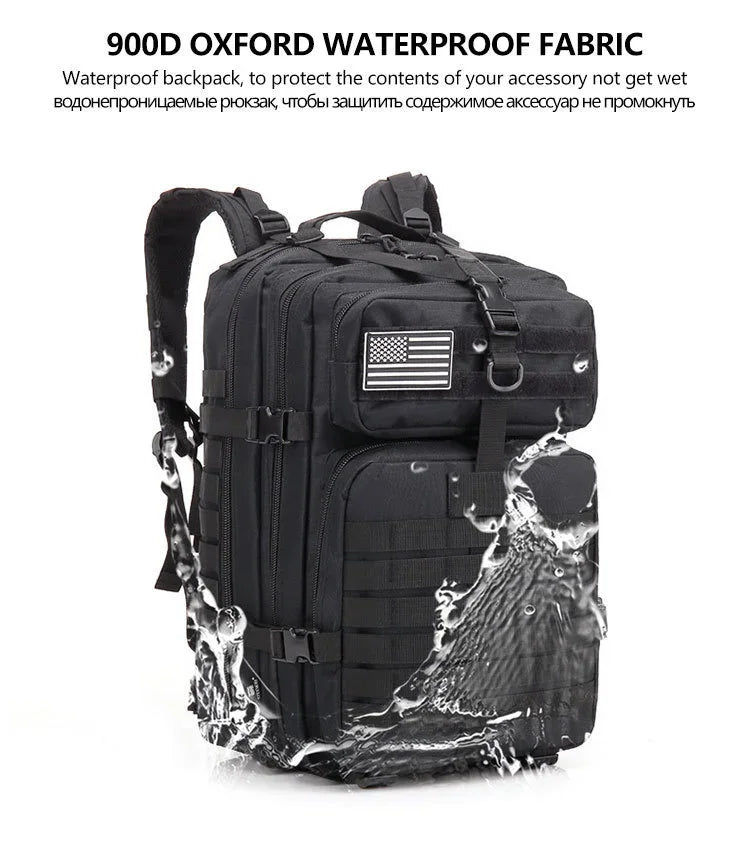 30/45L Man Tactical Backpacks HkingTraveling Bags Survival Outdoor 3P Assault Pack EDC Molle Pack For Trekking Hunting Bag