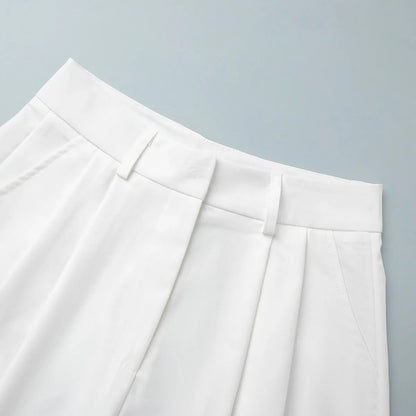 Straight-leg Pants 2026 Summer Shorts Temperament Casual Versatile Loose and Thin Five-point Suit Shorts