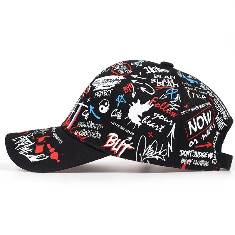 Unisex Letter Printing Snapback Baseball Caps Spring and Autumn Outdoor Adjustable Casual Hats Sunscreen Hat