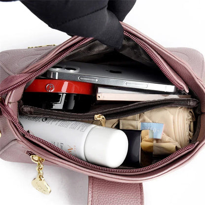 Fashion Women's Square Buckle Crossbody Bag Casual Shoulder Crossbody Bags Ladies Luxury Designer Large Capacity Travel Handbag