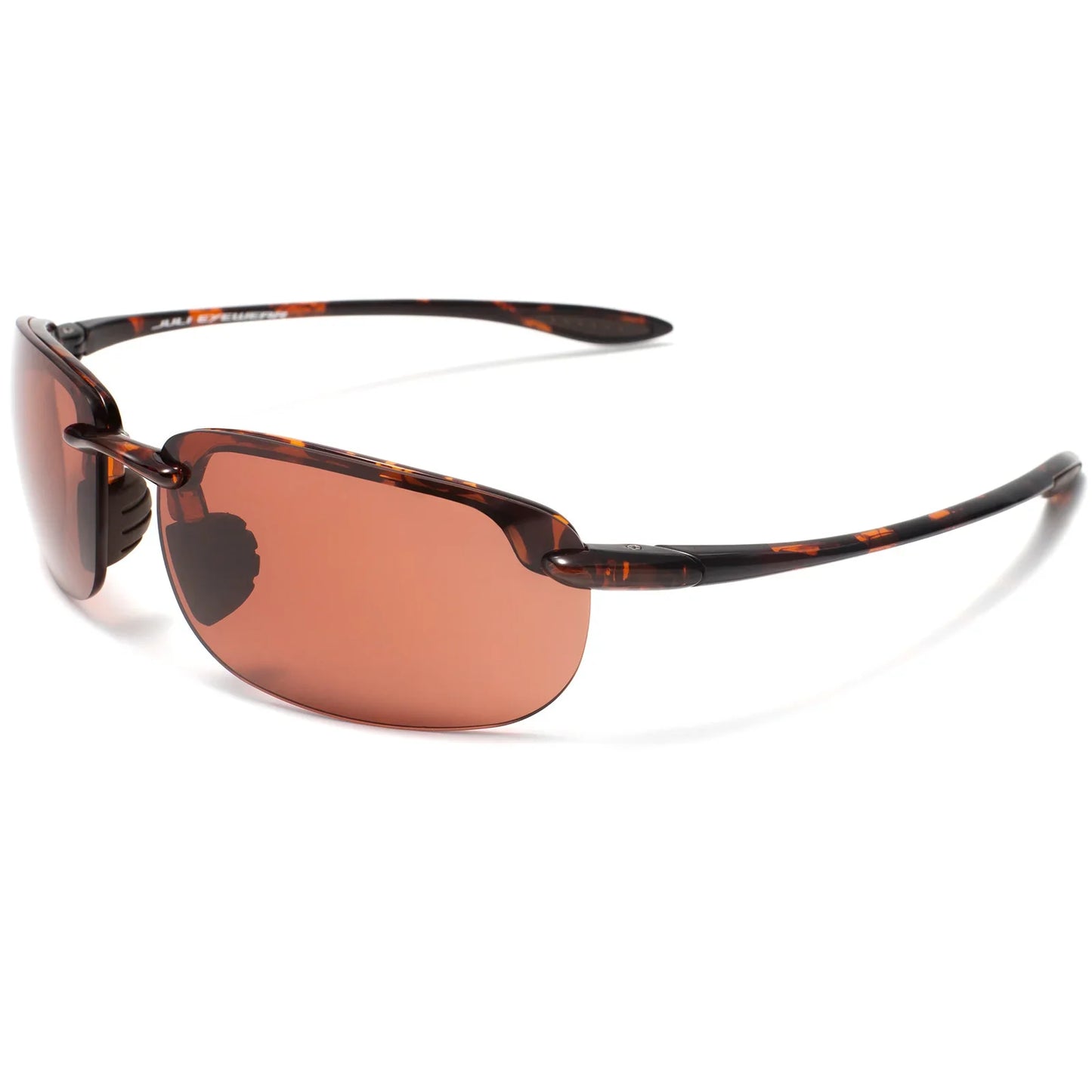 Rimless Polarized Sports Sunglasses Men&Women Tr90 Frame for Running Fishing Baseball Driving （8001）