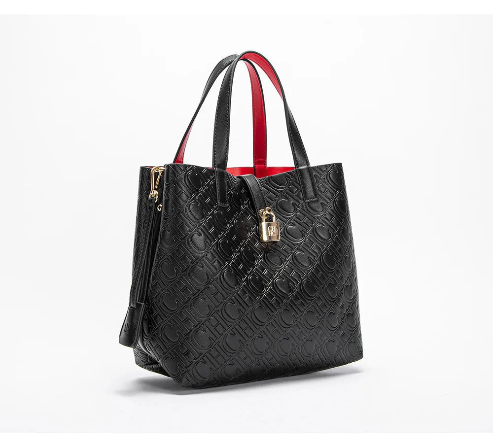 Fashion Brand Women's Handbag Large Capacity Casual Diagonal letter Silver Fox Is PU Leather Shoulder Bag