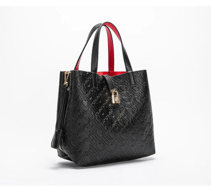 Fashion Brand Women's Handbag Large Capacity Casual Diagonal letter Silver Fox Is PU Leather Shoulder Bag