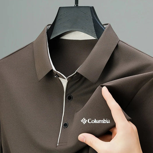Designer Men's Brand Short Sleeve Polo Shirt New Lapel Casual Letter Print T-Shirt Top Versatile Business Trendy Men's Clothing
