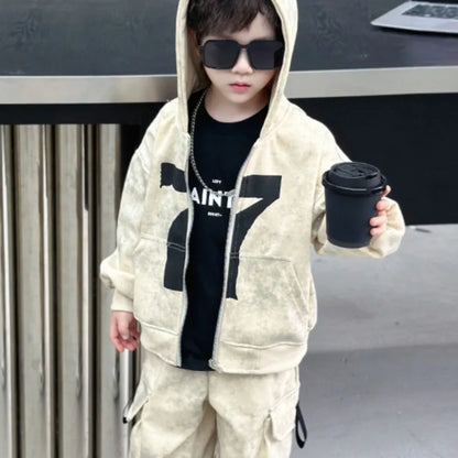 Hoodies Set Coat Children Autumn Winter Clothes Children's Clothing Boys Year Old Boy Kids Top Bottom Junior Boys' Costume 8 10