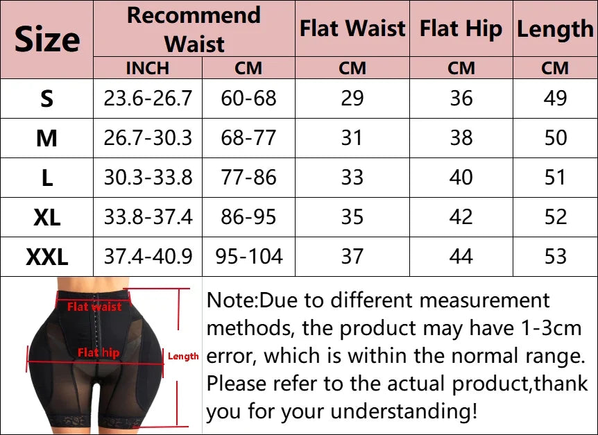 Women High Waist Hip Pad Shaper Panties Padded Hip Enhancer Shapewear Shorts Breathable Butt Lifting Body Shaper Push Up Panties