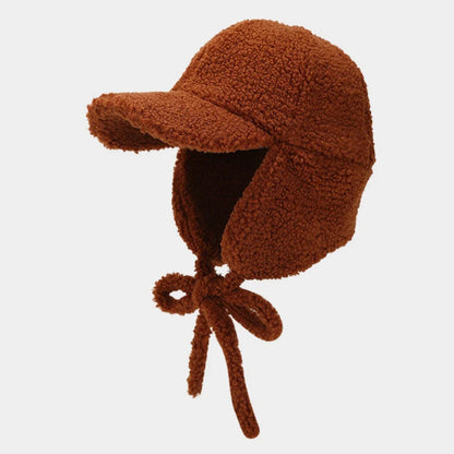New Thick Warm Bomber Hat Berber Fleece Snow Ski Baseball Earflap Cap Men Women Autumn Winter Hat Male Female Russian Hat