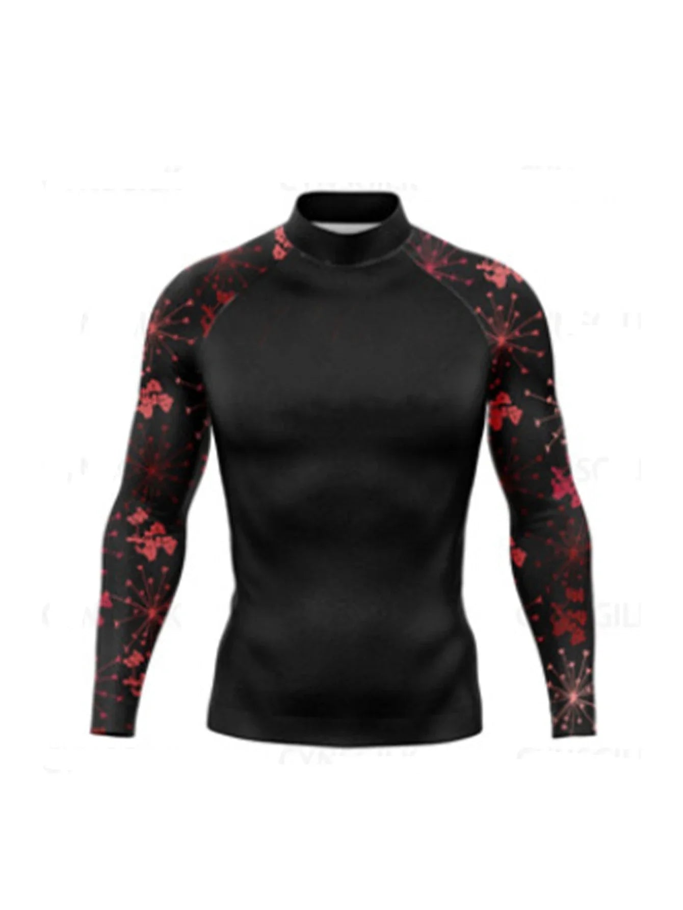 Men's Rashguard Long Sleeve Surfing Shirts Sunscreen Lycra Fabric Soft Surf Sweatshirt UV Protection Swimwear