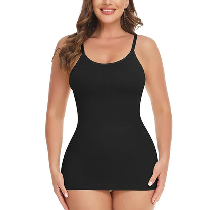 Seam-free Camisole Vest Shapewear Bodysuit for Women Tummy Control Butt Lifting Body Shaper Smooth Invisible Slimming Underwear