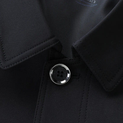 Men's Turn-down Collar Button Jacket Business Casual Outerwear for Male