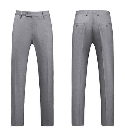 19 Color High Quality Men's Solid Color Slim Fit Suit Pants 2025 Fashion Formal Business Social Groom Wedding High End Trousers