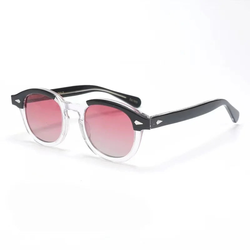 Authentic Johnny Depp LEMTOSH Fashion Top Quality Acetate Frames Men Women Sun Glasses Casual Square Vintage Male Couple Eyewear
