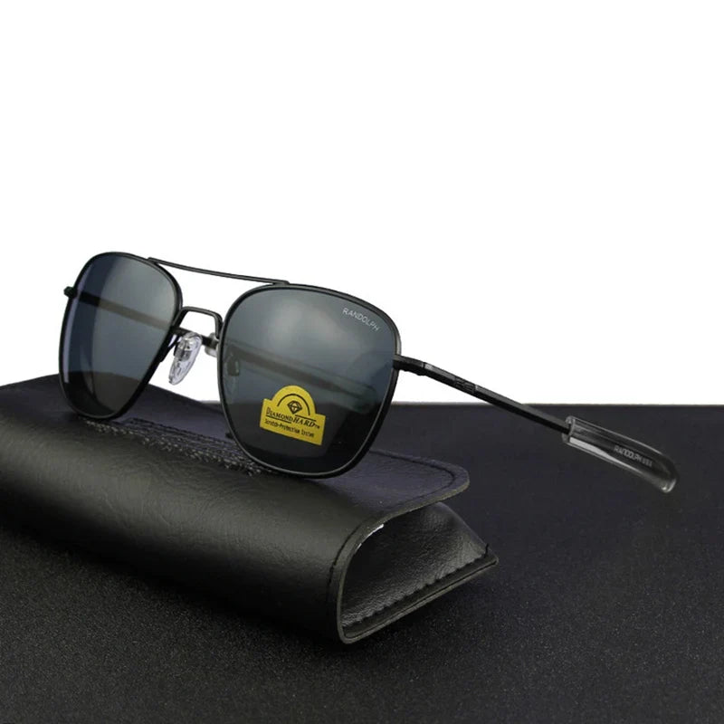 RE Pilot Sunglasses Men Top Quality Brand Designer AGX Tempered Glass Lens AO Sun Glasses Male