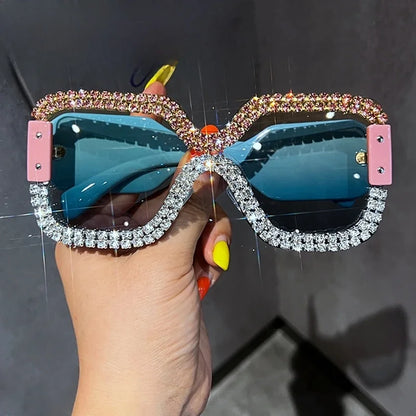 Oversized Sunglasses For Women Brand Designer Big Frame Punk Sun Glasses Female Eyewear Gafas De Sol Hombre