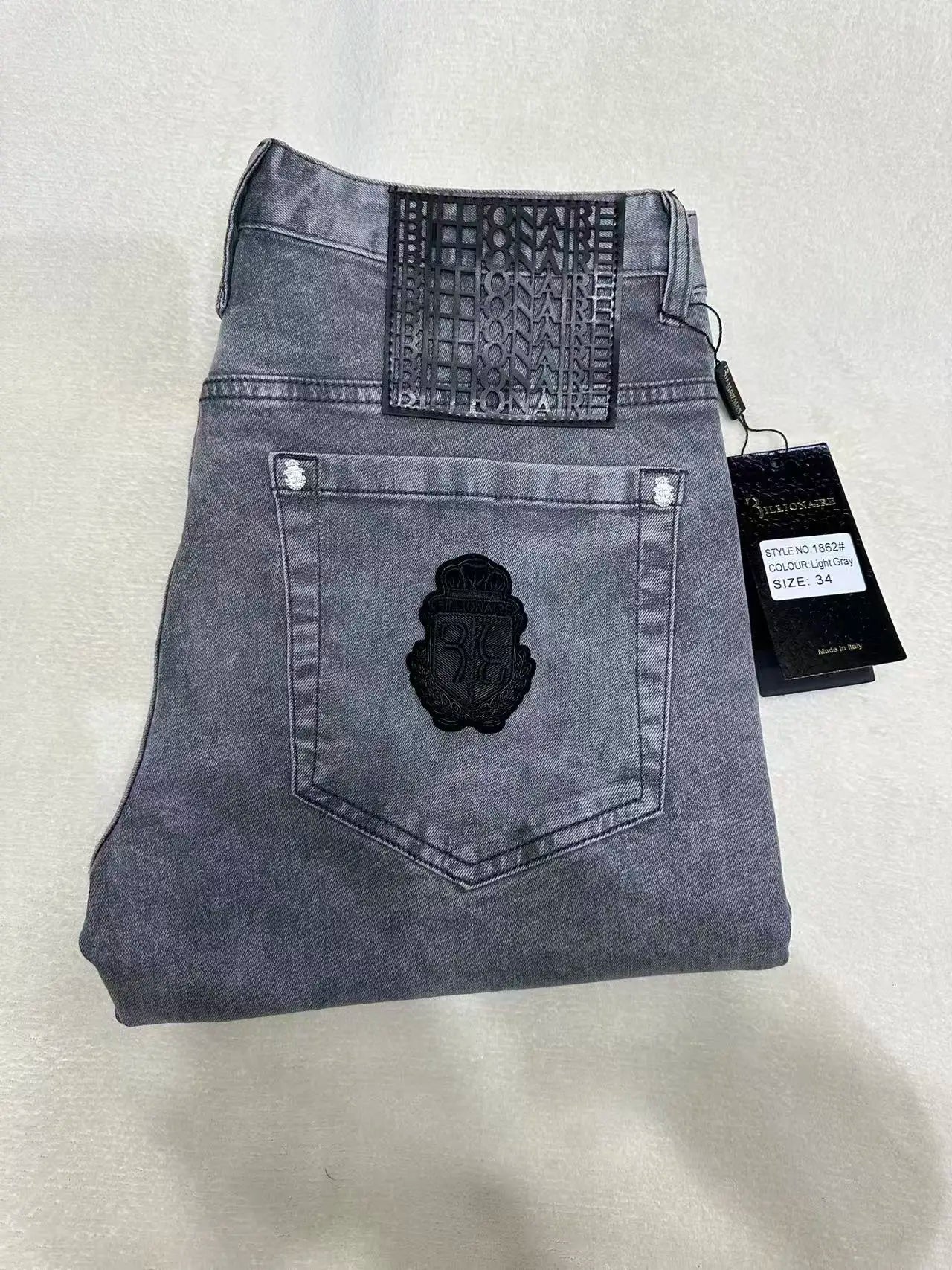 Jeans Men 2026 Spring Summer new fashion Embroidery comfortable elasticity outdoors Big size 34-42 Pants