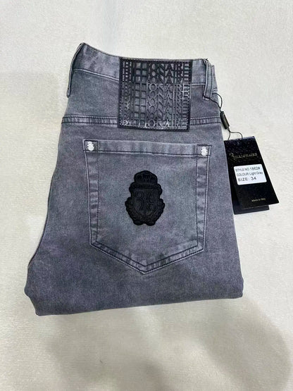 Jeans Men 2026 Spring Summer new fashion Embroidery comfortable elasticity outdoors Big size 34-42 Pants