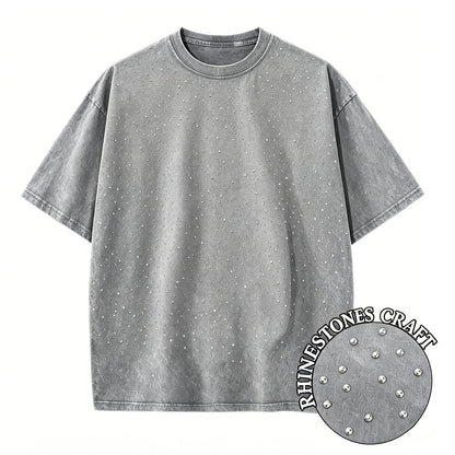 Men's Women Washed Vintage T-Shirts Street Hip Hop Retro Punk T Shirt Harajuku Casual Cotton Short Sleeve Couple TShirts Tees