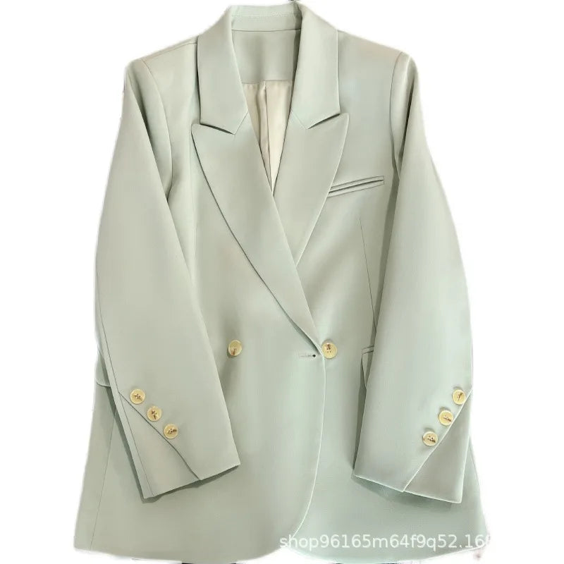 Coat Women Blazer Coats Turn Down Collar Blazers Jackets Y2k Streetwear Work Suits Elegant Splice Casual Jacket 2026 Spring