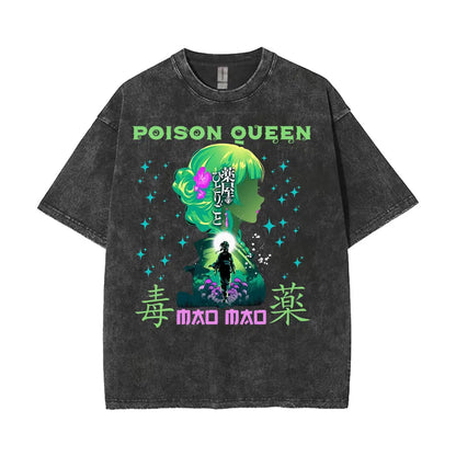 Mao Mao's Apothecary Diaries Anime Washed T-shirts Remedies Medicine Cartoon T Shirt Men Women Clothing Fashion Aesthetic Tshirt